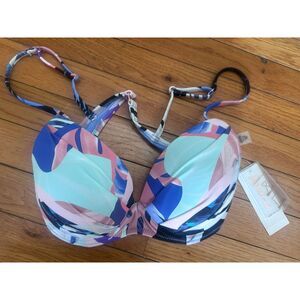 NWT Raisins M Moonshadow Underwire Bikini Top Push Up